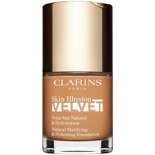 Clarins Skin Illusion Velvet tekoči puder z mat finišem z hranilnim učinkom odtenek 113C 30 ml Cene