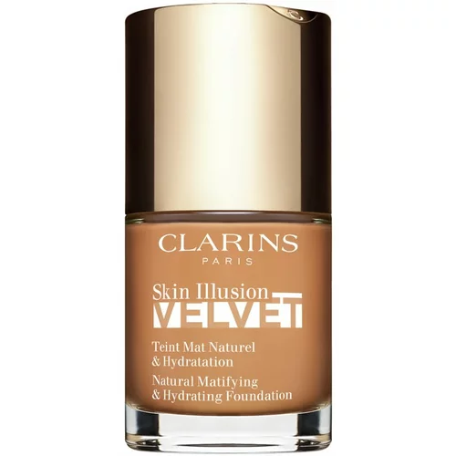 Clarins Skin Illusion Velvet tekući puder s mat finišem s hranjivim učinkom nijansa 113C 30 ml