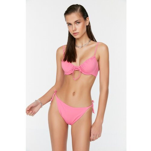 Trendyol Pink Lacing Detail Bikini Set Slike