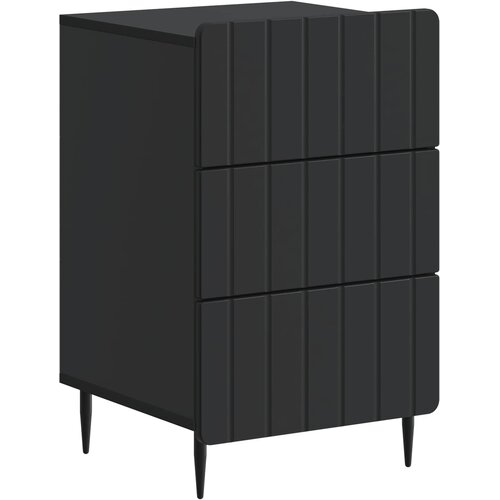  Noćni ormar s ladicama Crna 43x 41 x 68 cm Konstruirano drvo Cene