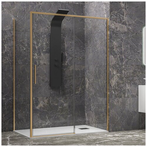 Karag kotna tu&amp;scaron; kabina Lea 400 Oro, zlata, 90x100x200 cm, TKLEA400O90X100 Slike