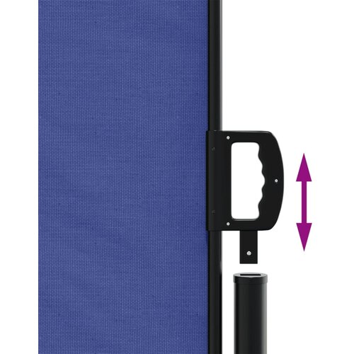  Bočna tenda na uvlačenje plava 220x1000 cm Slike