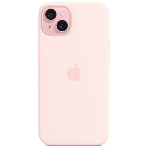 Apple silikonski ovitek za iPhone 15 Plus z MagSafe - Svetlo roza (MT143ZM/A) Slike