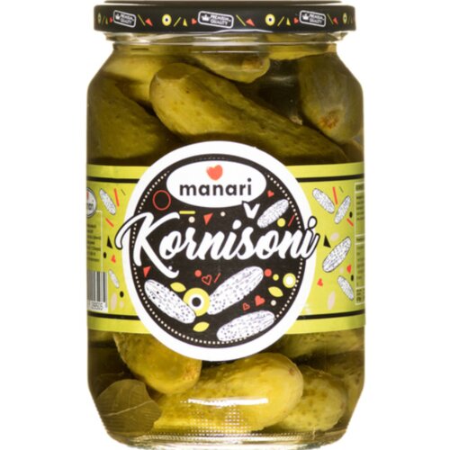 Manari kornišoni, 6-9cm, 360g, 720ml Cene
