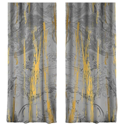 Mila Home Sive/zlate zavese v kompletu 2 ks 140x260 cm – Mila Home Cene