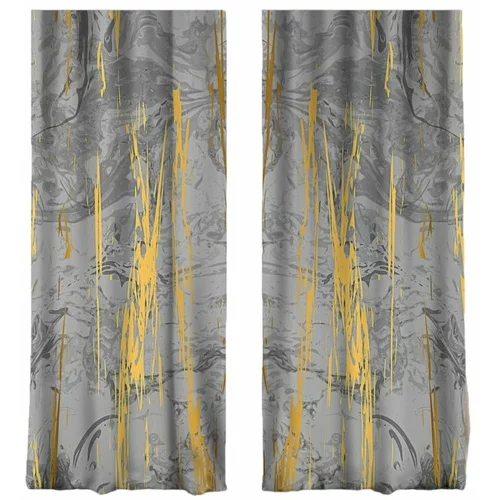 Mila Home Sive/zlate zavese v kompletu 2 ks 140x260 cm – Mila Home