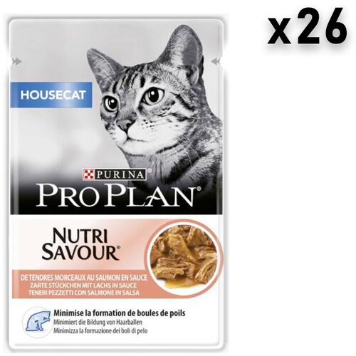 Pro Plan housecat sos za mačke, losos, 26x85g Slike