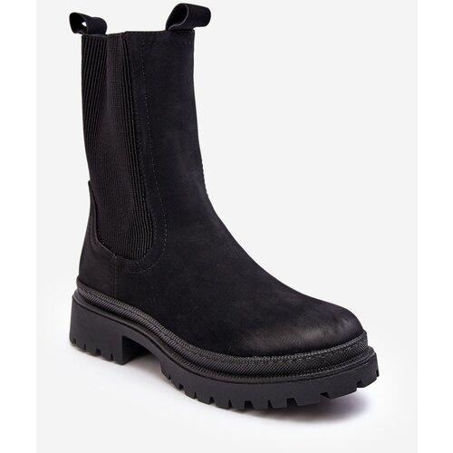Kesi Women's Chelsea Zipper Boots, Black Samil Slike