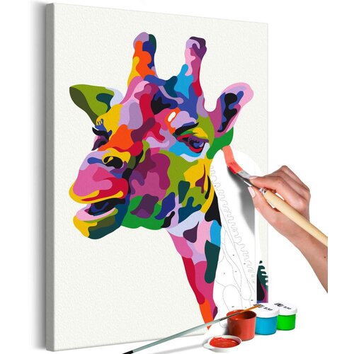  Slika za samostalno slikanje - Colourful Giraffe 40x60 Cijene