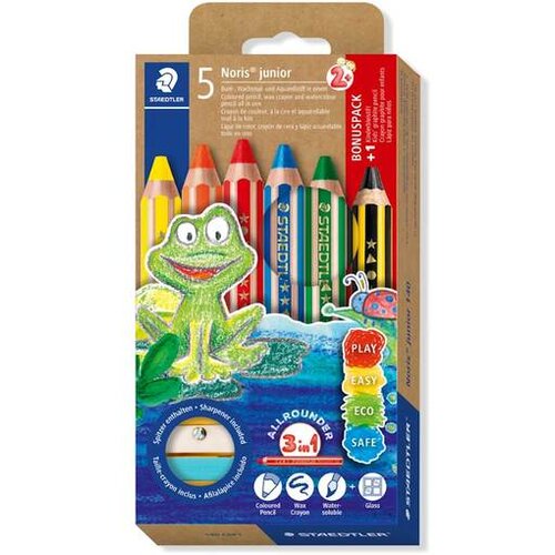 Staedtler Barvice noris junior 5+1 svinčnik gratis 140 C6P1 Slike