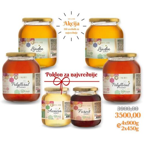 Carske_pcele Medeni paket II 4+2(450g) Cene