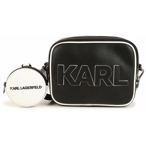 Karl Lagerfeld Dječja torba boja: crna