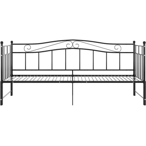 VidaXL okvir za krevet na razvlačenje crni metalni 90 x 200 cm Slike
