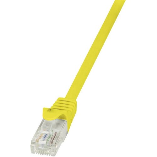 Logilink CP2087U RJ45 omrežni kabel\, Patch kabel CAT 6 U/UTP 7.50 m rumena z za&scaron;čitnim zapornim zatičem 1 kos, (20415428) Cene