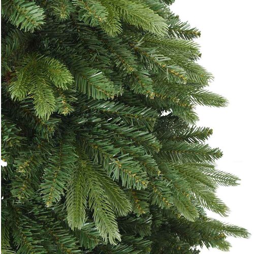 VidaXL Umjetno božićno drvce s nogom Zelena 150 cm PVC, PE i čelik Slike