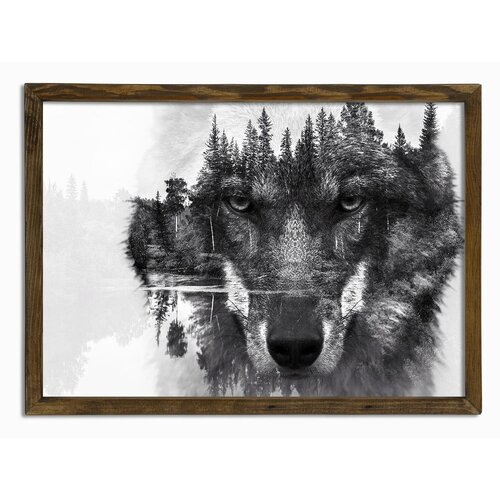 Evila Originals Stenska slika Husky, 70 x 50 cm Slike