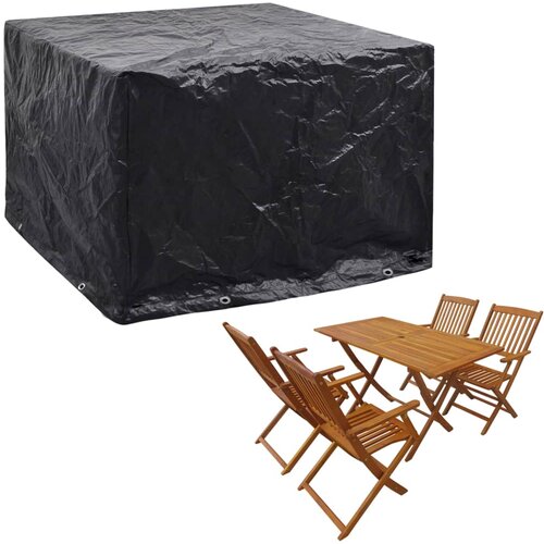 Maison Chic Prevleka za zunanjo pohi&amp;scaron;tvo - Pokrivalo za vrtno pohi&amp;scaron;tvo 2 kosa 8 obročkov 122x112x98 cm, (21795617) Slike