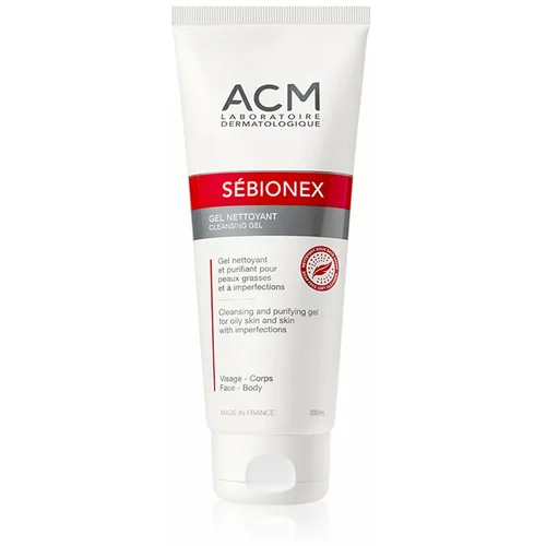 Acm Sébionex čistilni gel za mastno in problematično kožo 200 ml