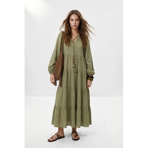 TRENDYOLMILLA Ženska haljina Twoss26El00503, Kaki Slike