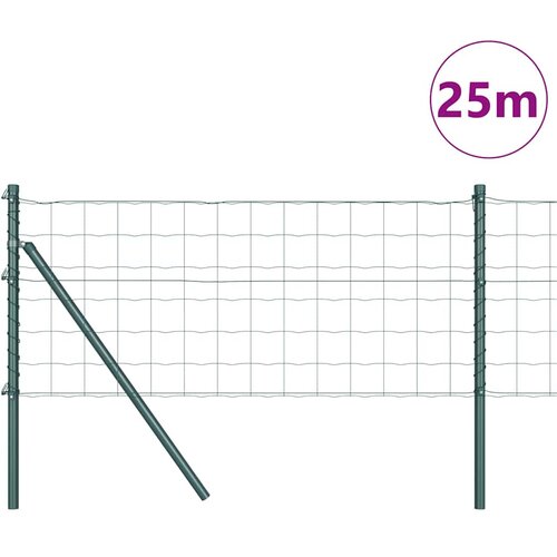 Euro Ograđivanje Ukop 25 x 0,6 m Čelik premazan PVC-om Zelena Slike
