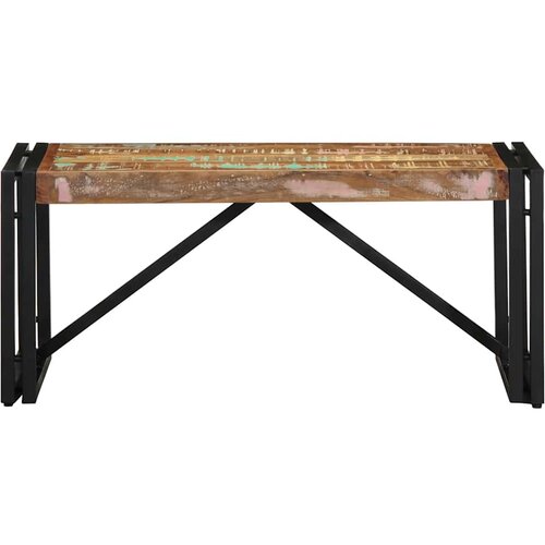 Maison Chic Kava miza - kavna mizica - Nizka mizica Multicolor 80x40x35 cm Masivni les Reclaimed, (21755179) Slike