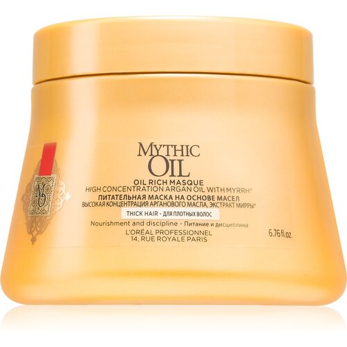 L´Oréal Paris Mythic Oil hranjiva maska za gustu i neukrotivu kosu bez parabena 200 ml Cijene