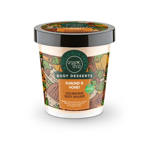 Organic Shop krema za telo - Almond & Honey Moisturising Body Mousse (450 ml) Cene