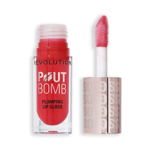 Revolution Pout Bomb Plumping Gloss - Cherry Sheer Red