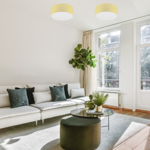  plafonska lampa sirja pastel double 2xE27/15W/230V prečnik 35 cm žuta Slike