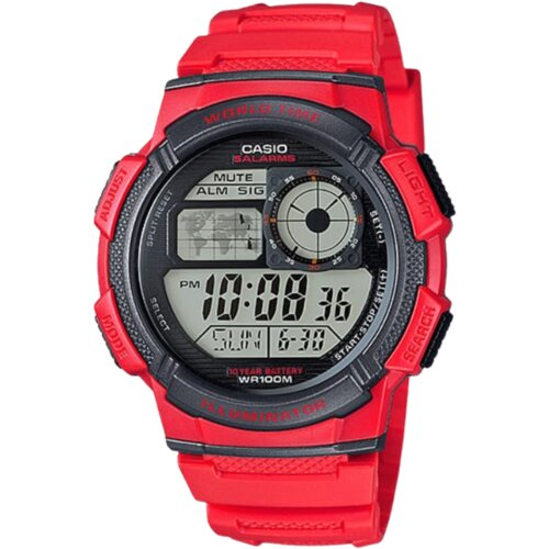 Casio Ručni Sat AE-1000W-4AVDF za Muškarce - Crvena Cene