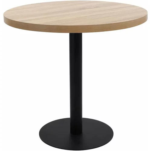 Bistro miza svetlo rjava 80 cm mediapan, (20711209)