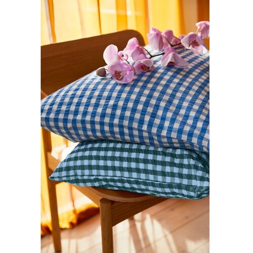 JUNA Zelena/modra enojna podalj&amp;scaron;ana posteljnina iz krepa 150x210 cm B&amp;aelig;k&amp;amp;B&amp;oslash;lge &amp;ndash; Slike