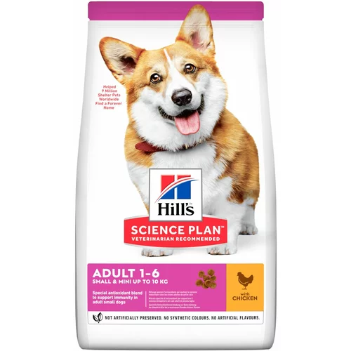Hill’s Science Plan Adult 1-6 Small & Mini s piščancem - 3 kg