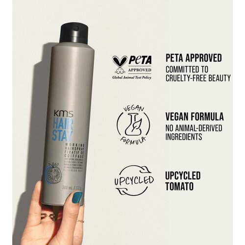 KMS Hair Stay Working Hairspray lak za kosu za kosu isrpljenu toplinskim oblikovanjem 75 ml Slike
