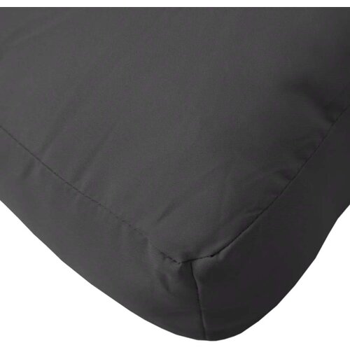  Jastuci za palete 2 kom crni od tkanine Crna 60 x 60 x 12 cm Slike