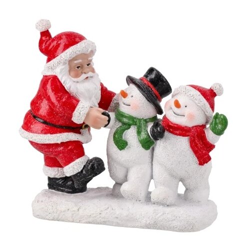 Festa balthazar novogodi&scaron;nja figura keramička deda mraz i sne&scaron;ko belić 15cm ( 710355 ) Cene