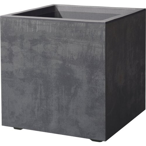 DEROMA Cvetlični lonec &amp;quot;Quadro Millennium&amp;quot; 39 cm z rezervoarjem za vodo - antracit - 25 cm Slike