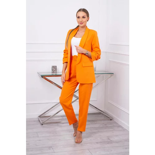 Kesi Elegant set of jacket and trousers orange color