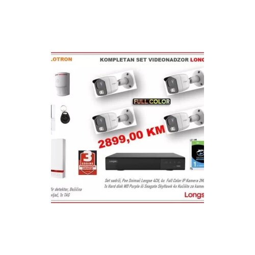  Kompletan set videonadzor+alarm(Longse+Jablotron) Cijene