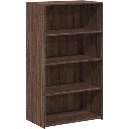 Maison Chic Visoka omara - Komoda - Predalnik rjavi hrast 70x41x124 cm inženirski les, (21721845) Slike