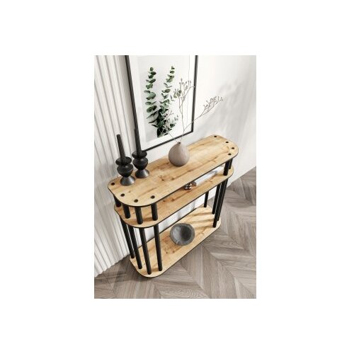 Hanah home Komoda s ladicama Cruise, 90x30x84 cm, boja hrasta Slike