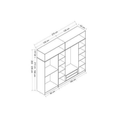 Hanah home ormar Kale 5239 Slike