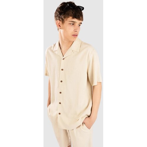 anerkjendt Akleo Cot-Linen-Vis Srajca brown rice melange Cene