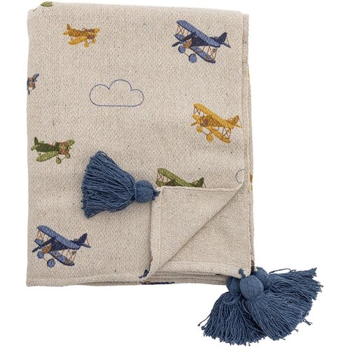 Bloomingville Mini Krem deka za bebe 130x160 cm Plane – Cijene