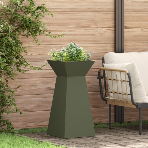 VidaXL Stalak za biljke Maslinasta Metal 35 x 35 x 73 cm Saksije Slike