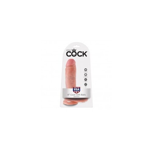 King Cock dildo z modi 8, 20cm Slike