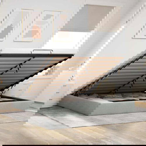 VidaXL Otomanski okvir kreveta bez madraca 180x200 cm bar&amp;scaron;unasti Slike