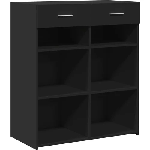 Maison Chic Komoda - Predalnik črna 80x42,5x93 cm inženirski les, (21715901)