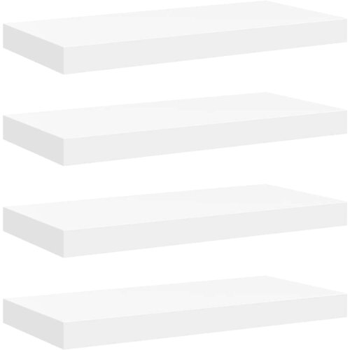  Plutajuće zidne police 4 kom bijele 50 x 23 x 3,8 cm MDF Slike