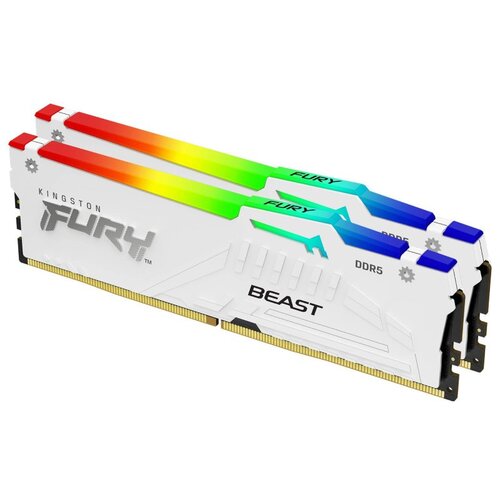Kingston dimm DDR5 64GB (2x32GB kit) 6000MT/s KF560C30BWAK2-64 fury beast white xmp Cene